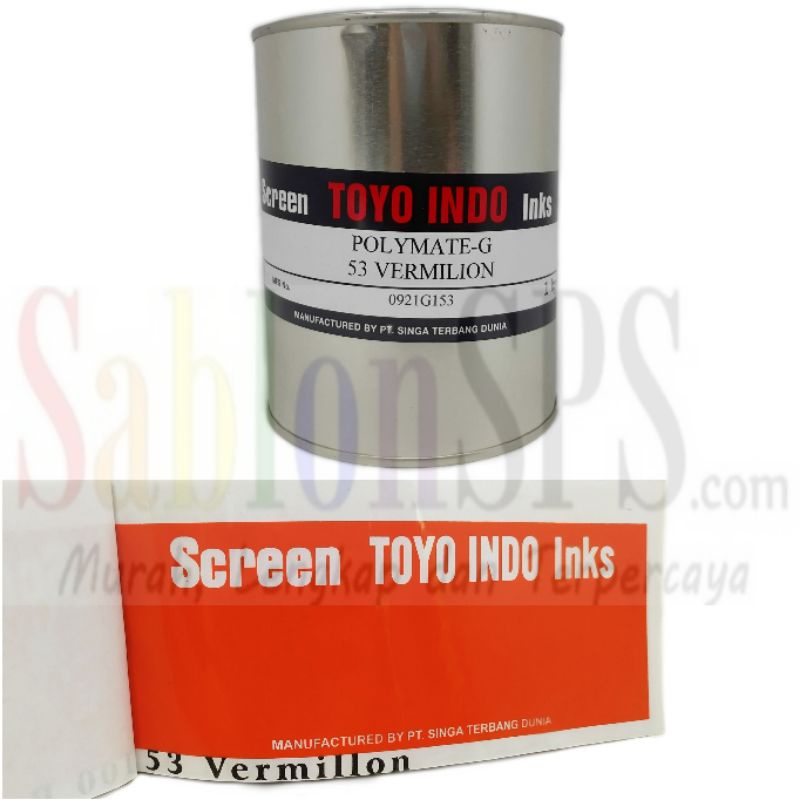 TINTA TOYO POLYMATE VERMILION G53 TINTA SABLON PLASTIK 1kg