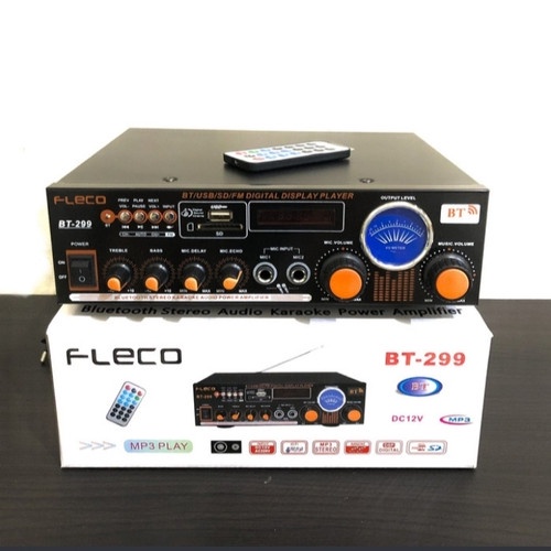 Power Amplifier Fleco BT 299 - Amplifier Karaoke - Amplifier Bluetooth
