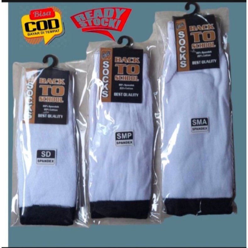 (12 PASANG KAUS KAKI SEKOLAH HITAM PUTIH)/KAUS KAKI /KAUS KAKI SCOOL/KAUS KAKI/KAUS KAKI SMA/KAUS KA
