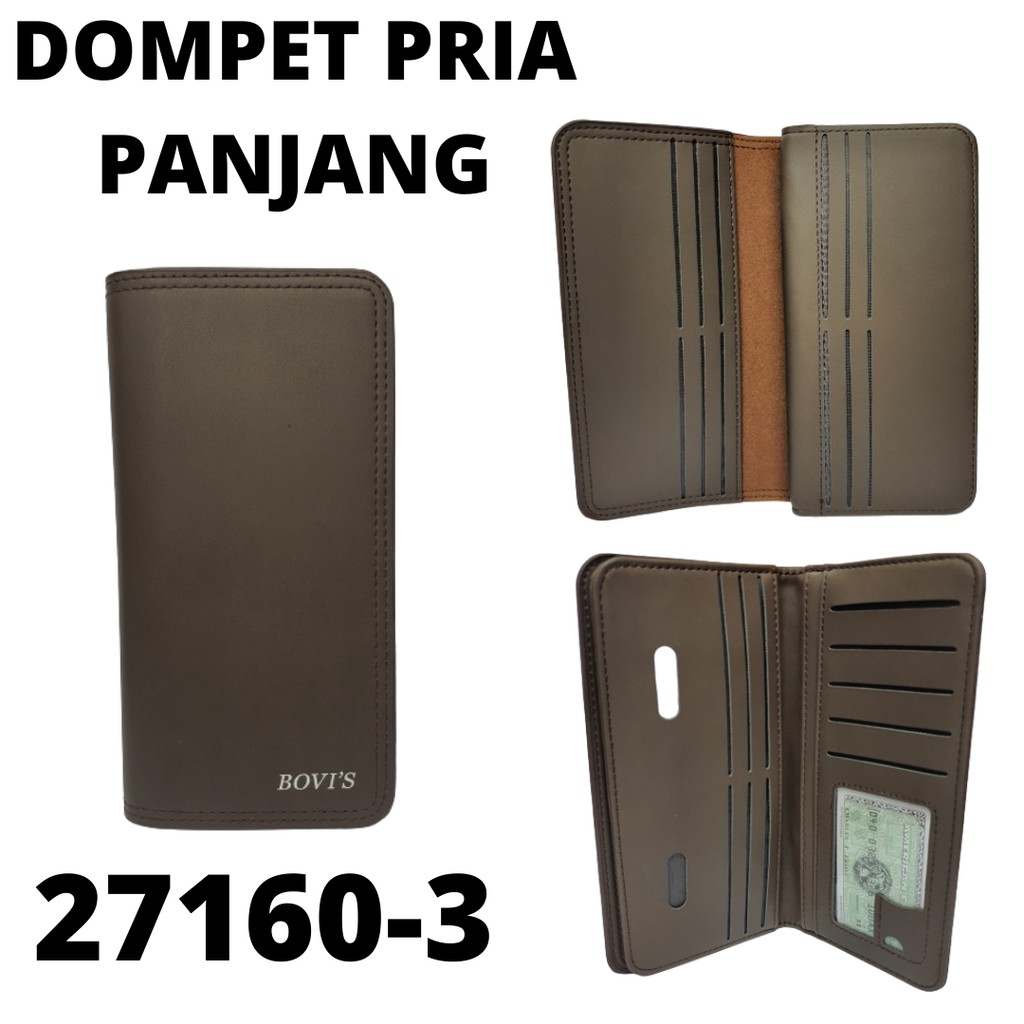 Dompet Pria Panjang Branded Tipis dan Original serta Murah | Dompet Cowo Panjang Kulit Import Murah|