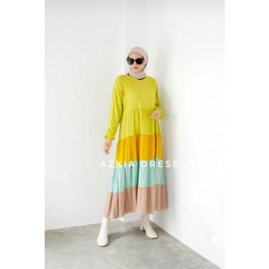 AZKIA DRESS LEMON RAINBOW