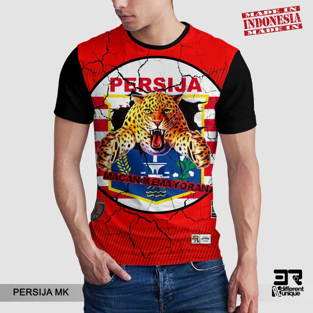 [ COD ] KAOS PRINTING GAMBAR TEAM SEPAKBOLA PERSIJA JAKARTA MK - BAJU SEPAK BOLA DISTRO ORIGINAL MOT