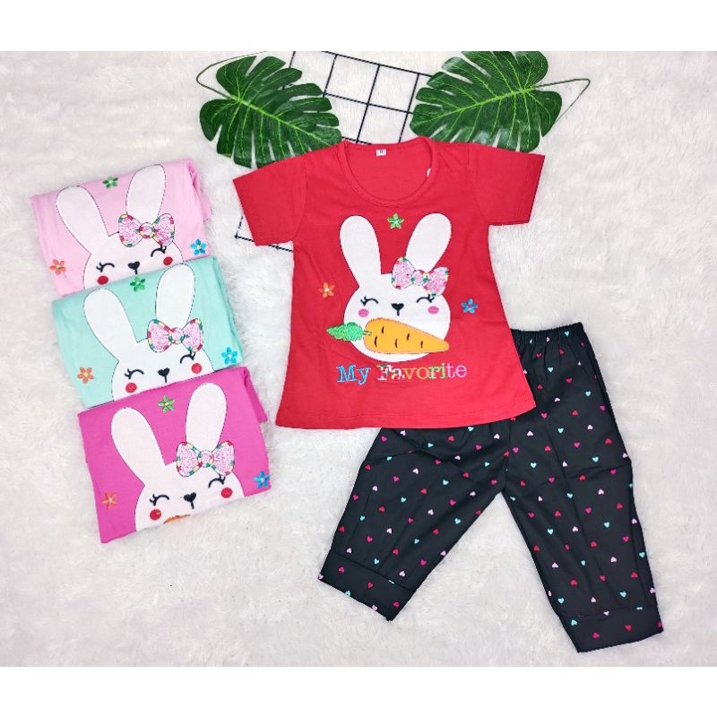 3S SETELAN ANAK PEREMPUAN USIA 1-5 TAHUN GAMBAR ONE MORE,CITTCE LOVE,FAVORITE,I NEED SLEEP,BUTTERFLAY,CUTE NEW-6