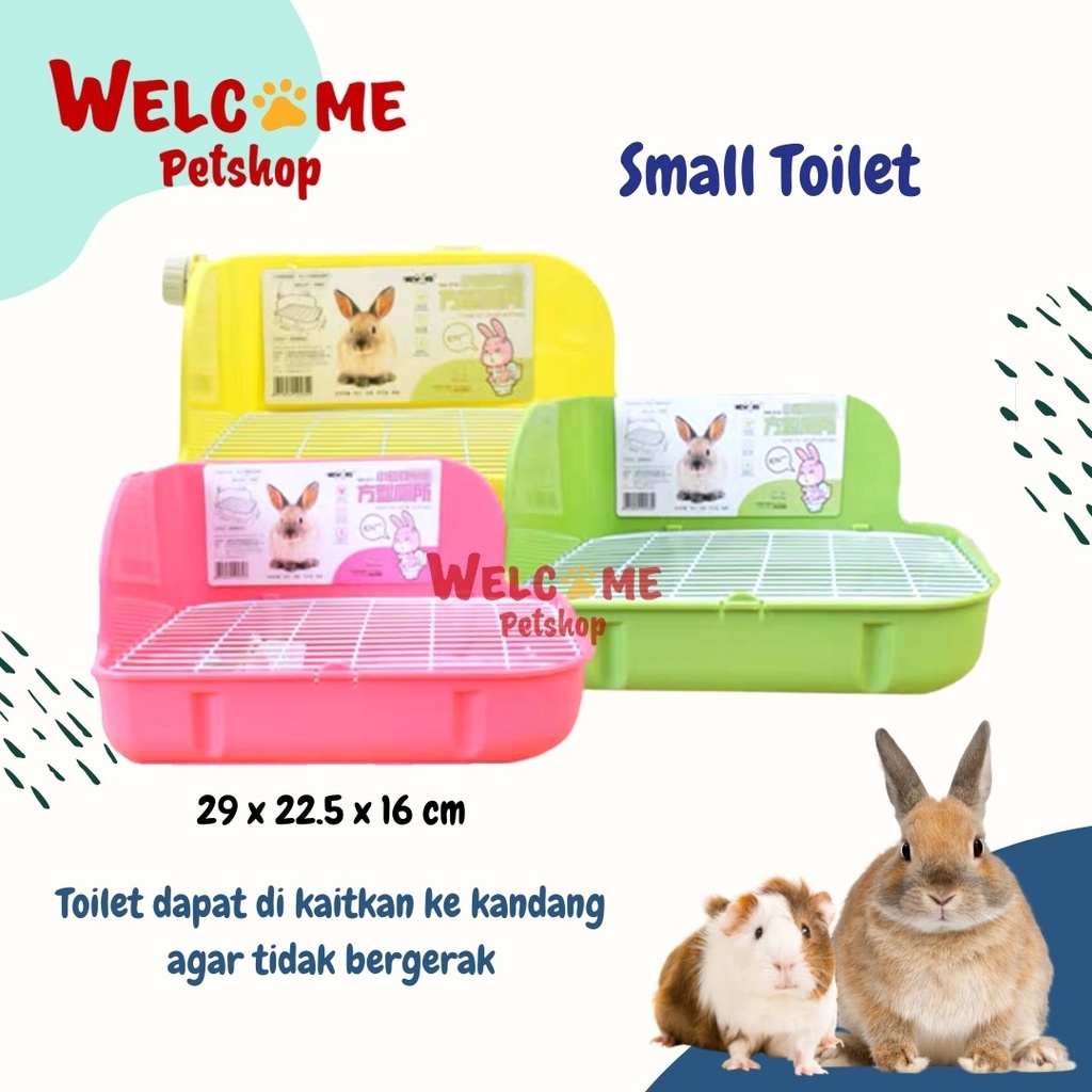 Small Toilet Untuk Kelinci Marmut / Tempat Pup Hewan Kelinci