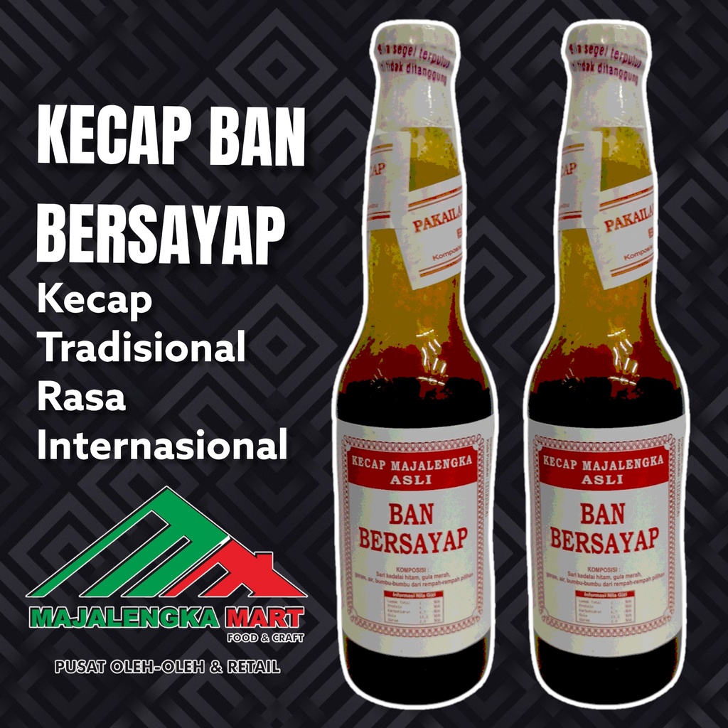 

Kecap Manis Sedang BAN BERSAYAP 250ml Kecap Tradisional Majalengka Mart