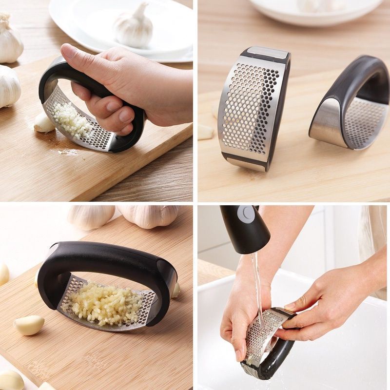 Bundara.id Pr-604 Stainless steel Model genggam kokoh Alat pencacah penghalus bawang