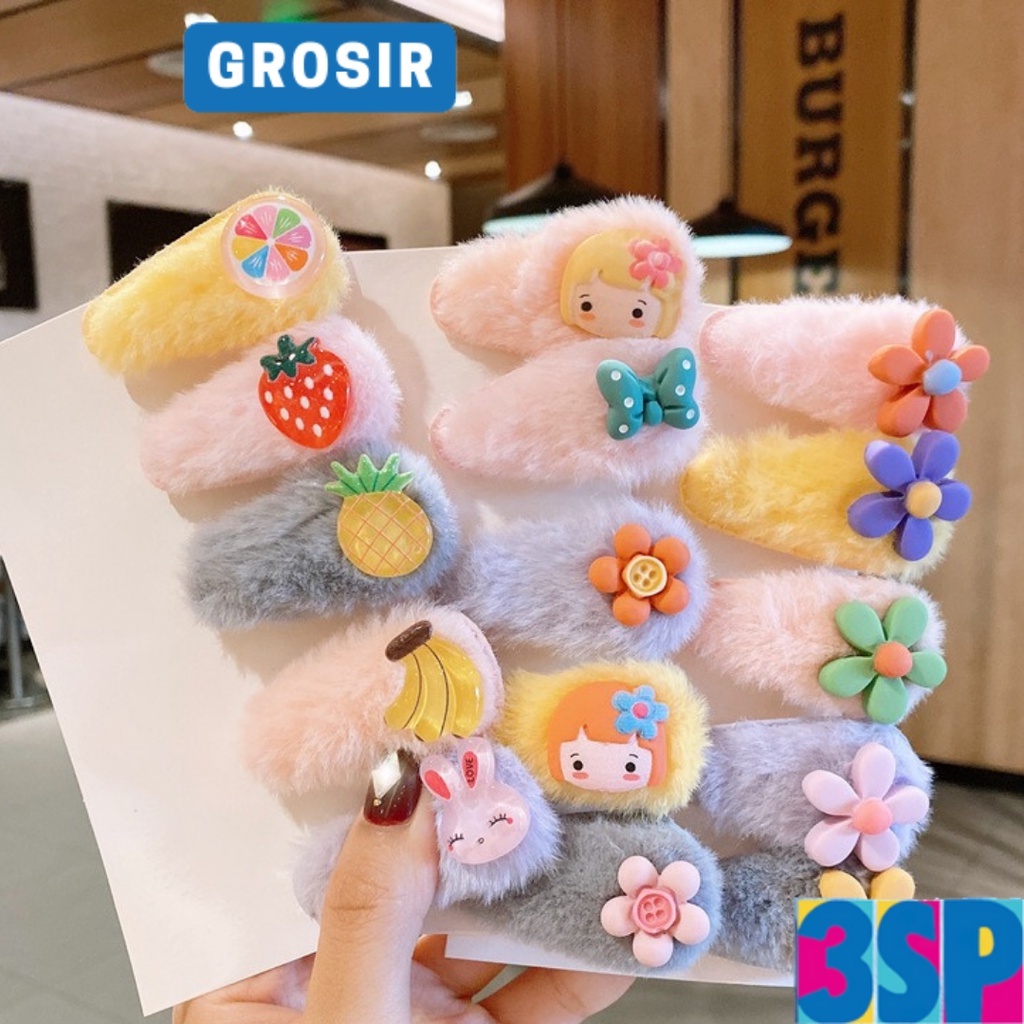 3SP | ART09 Jepitan Rambut Anak Kecil Lucu Berbagai Karakter Hair Clip Murah Grosir