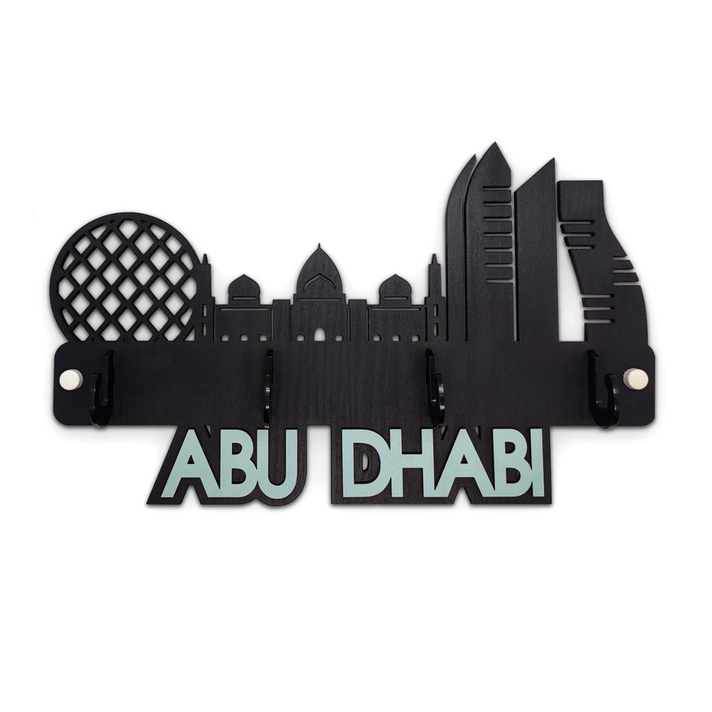 Rak Dinding ABU DHABI ( dengan 4 buah hook gantungan ) M998