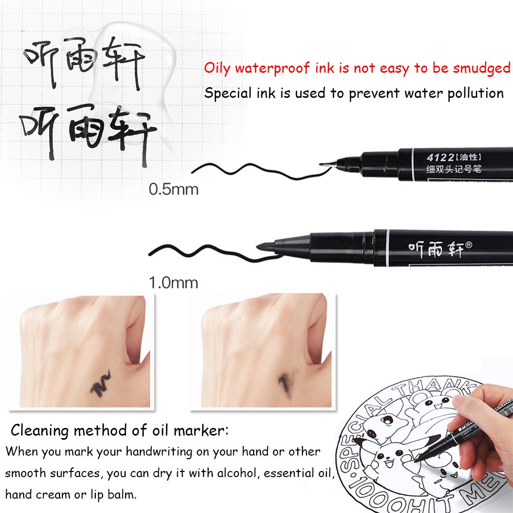 [TK] Waterproof Fadeless Black Ink Token Pen Garden Marker Pen Gardening Plant Labeling Stationery