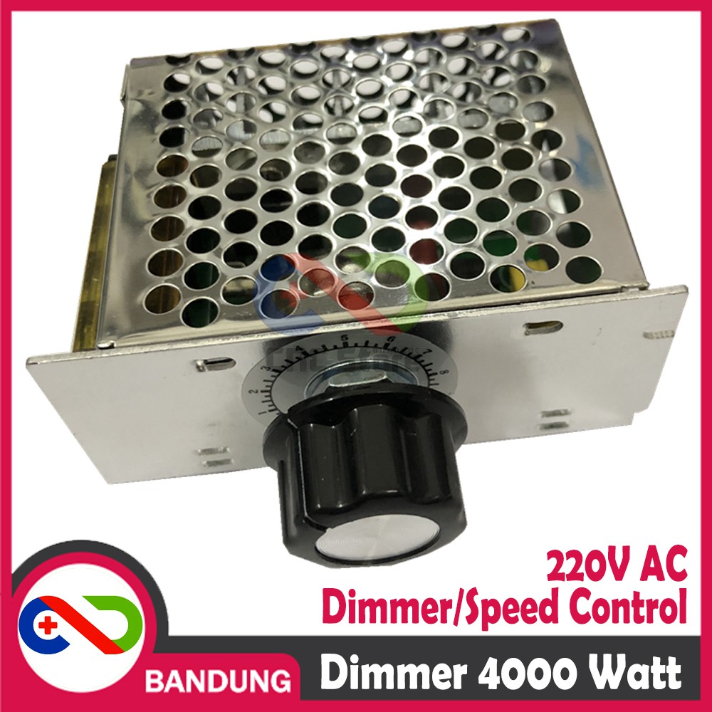 WITH CASE SCR 220V AC 4000W DIMMER SPEED CONTROLLER MOTOR LAMPU BOR GERINDA HEAT