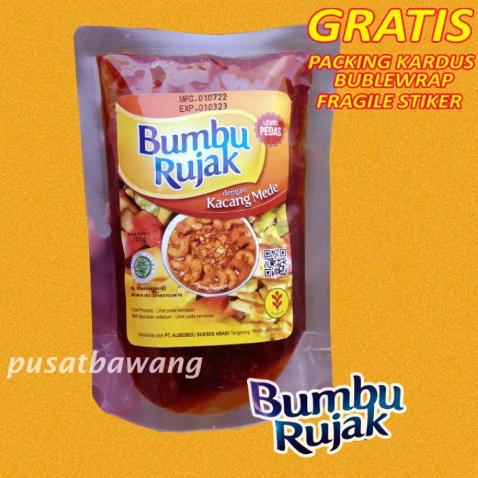 

Rujak - bumbu rujak manis - bumbu rasa terasi sedang 300gr