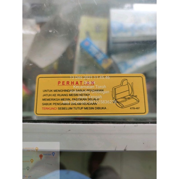 Stiker dasbord canter / ragasa