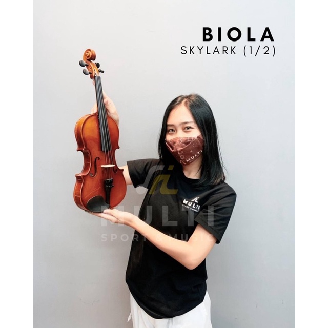 Biola Akustik SKYLARK (1/2, 1/4, 3/4, 4/4) + Case ORIGINAL