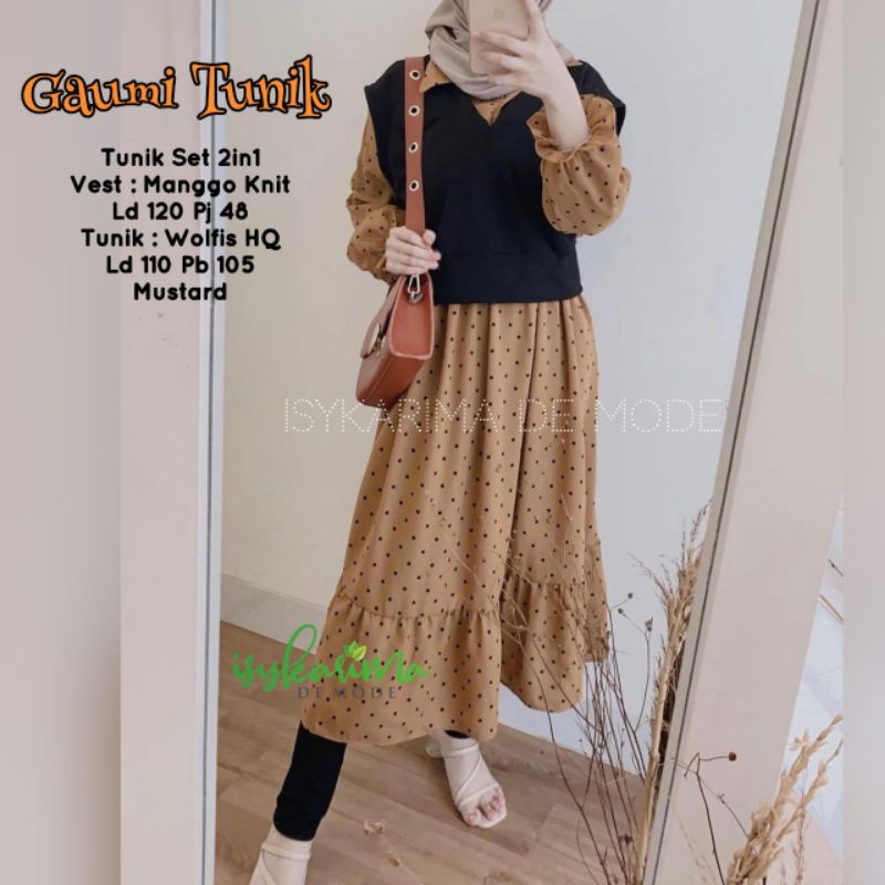 GAUMI TUNIK WOLFIS HQ BY ISYKARIMA DE MODE