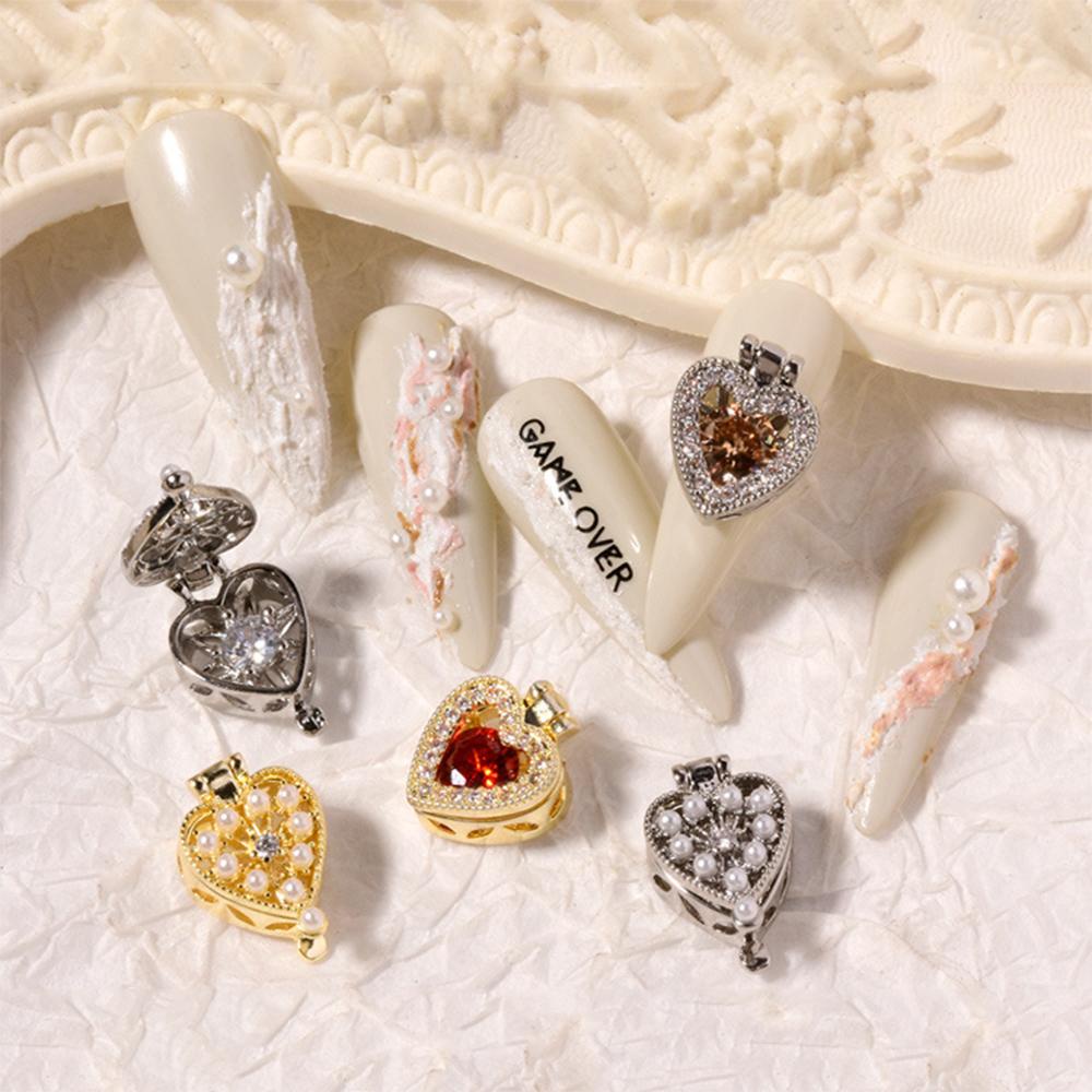 Agustina Magic Box Aksesoris Kuku Moonlight Halus Kotak Harta Karun Zirkon DIY Nail Art