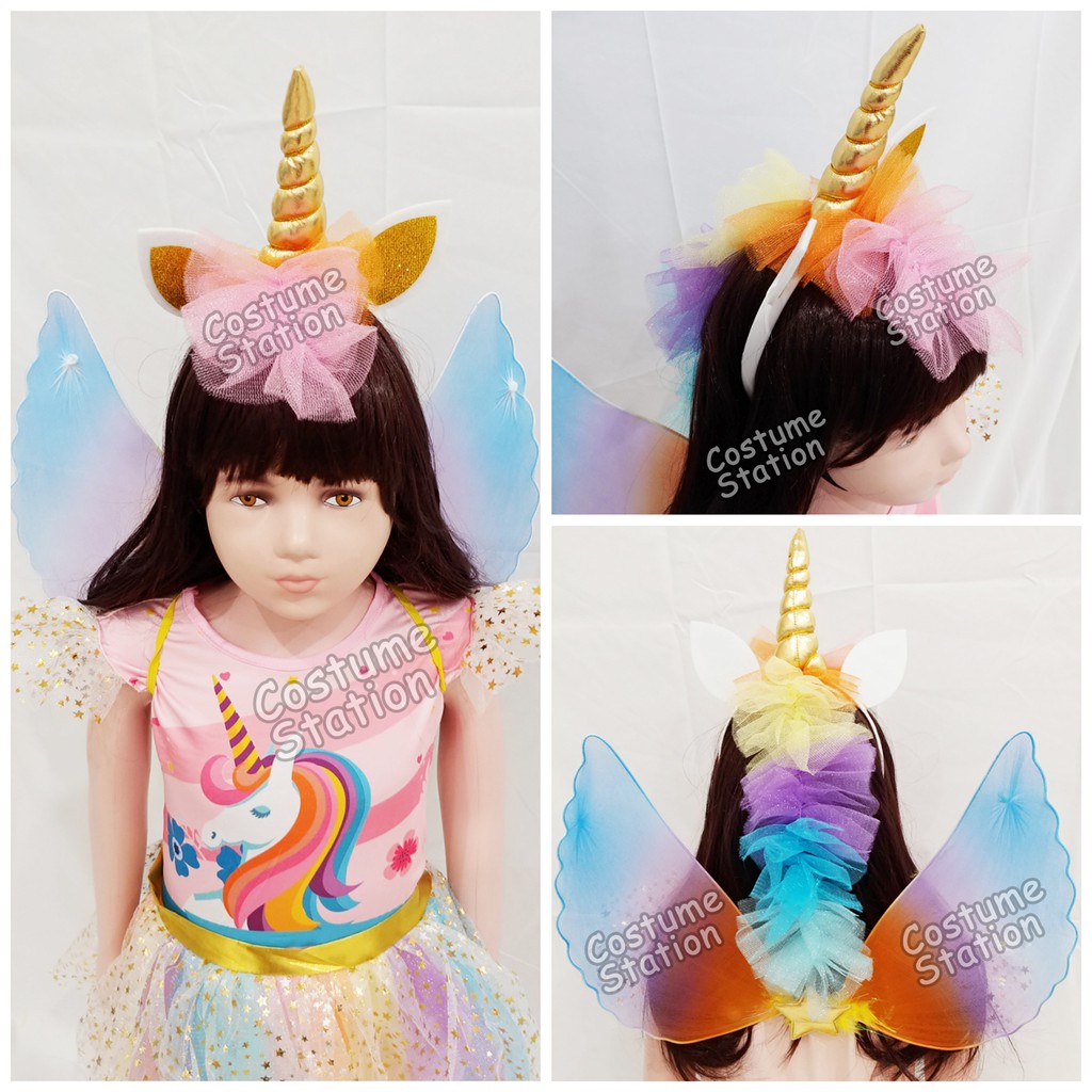 Kostum Unicorn / Costume Kuda Poni Pegasus anak perempuan cewe