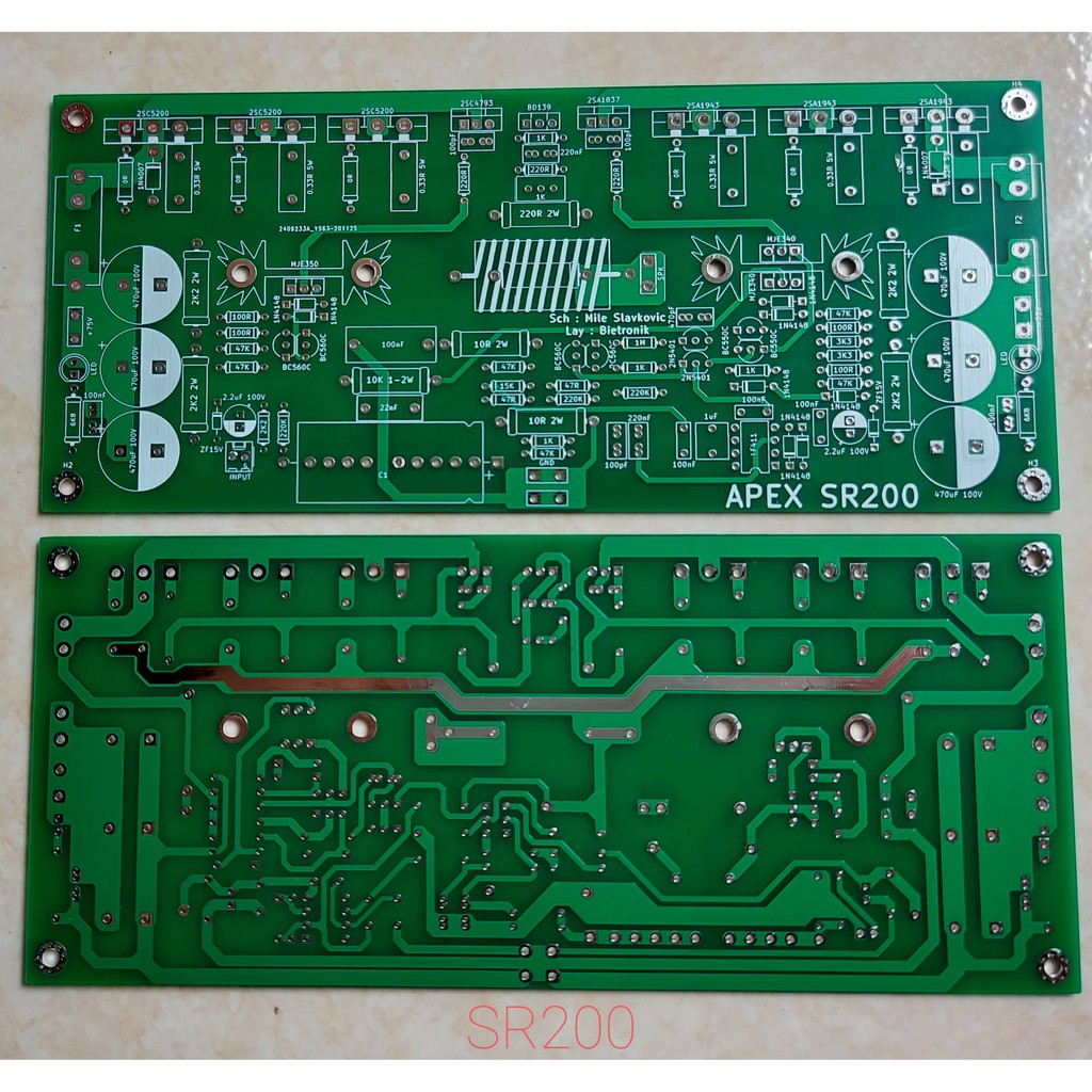 PCB APEX SR200 AMP Dauble layer