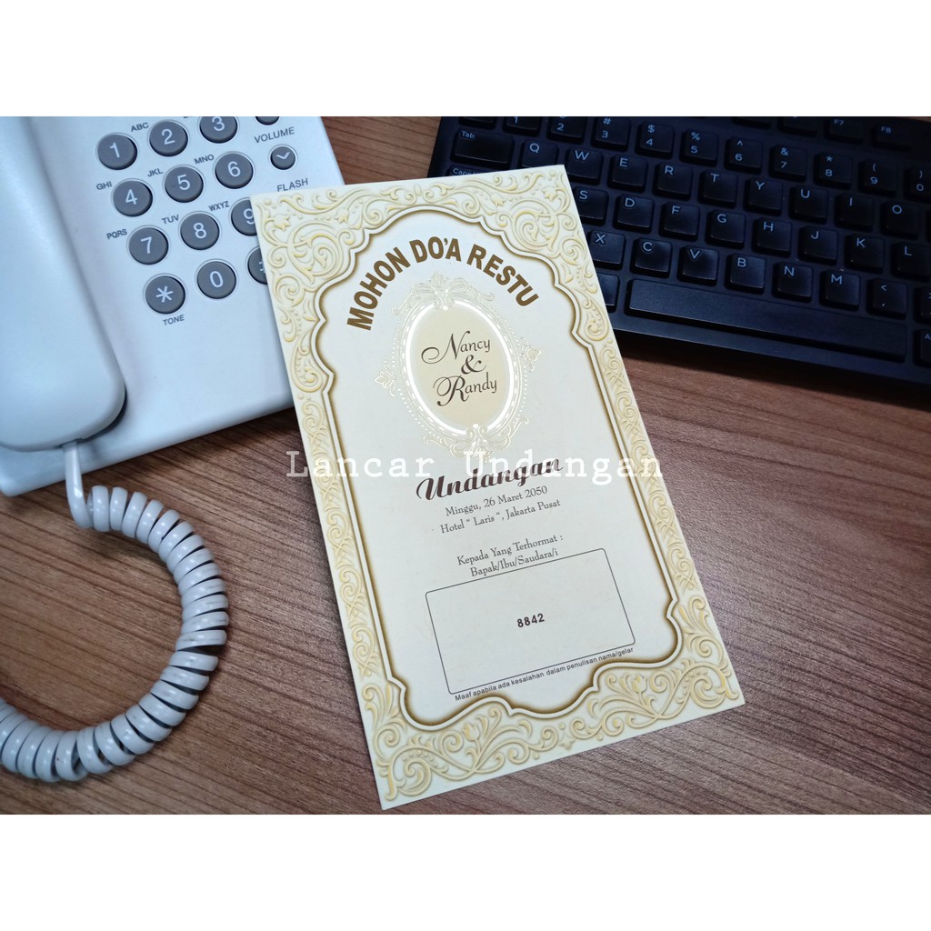 Undangan Pernikahan, Undangan Murah, Undangan Mewah, Erba 8842
