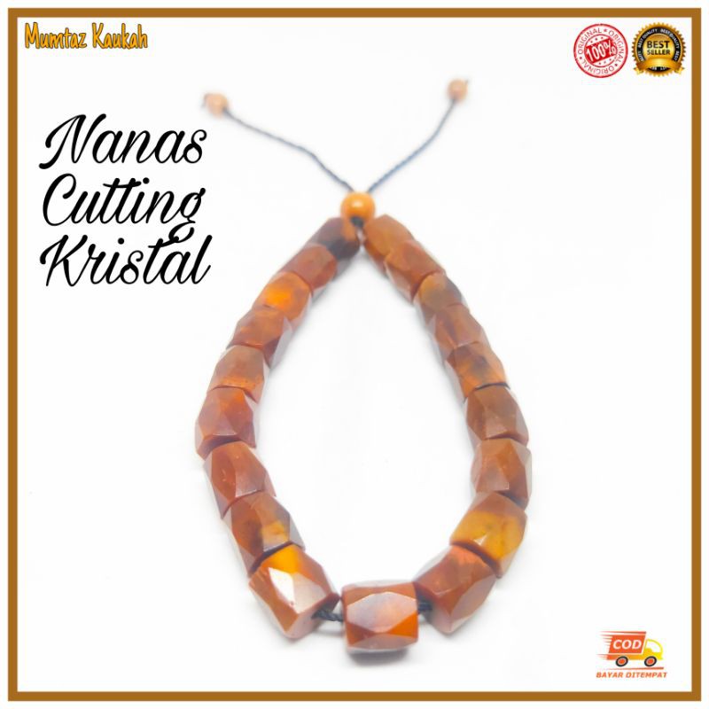 Gelang kaokah kaukah nanas cutting kristal / gelang koka kokka coklat kauka kaoka hitam kokah