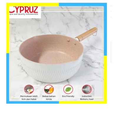 Cypruz SN-0272 Color Series Milk Sauce Pan Yukihira 20 cm Panci Susu