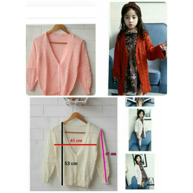 Moana cardi kids/cardigan rajut untuk anak perempuan/cardi anak cewek/cardigan untuk si kecil