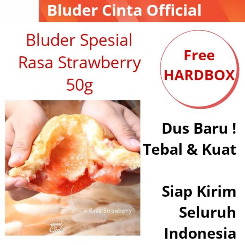 Rasa STRAWBERRY Bluder Cinta Oleh oleh Roti Bakery Khas Madiun Asli