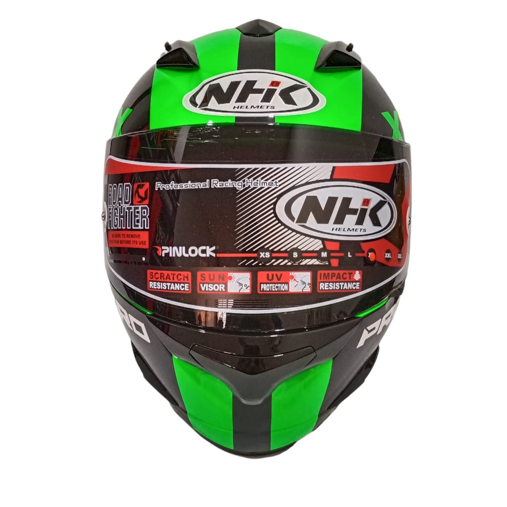 HELM FULL FACE NHK MOTIF RACE PRO ZR 650 GREEN FLO