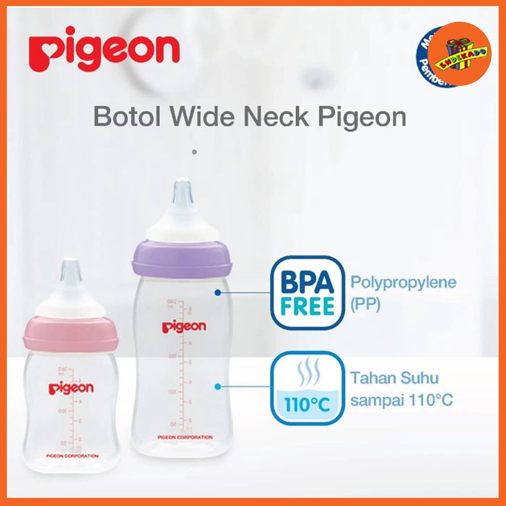 PIGEON BOTOL SUSU SOFT TOUCH WIDE NECK 160ml -Botol Susu