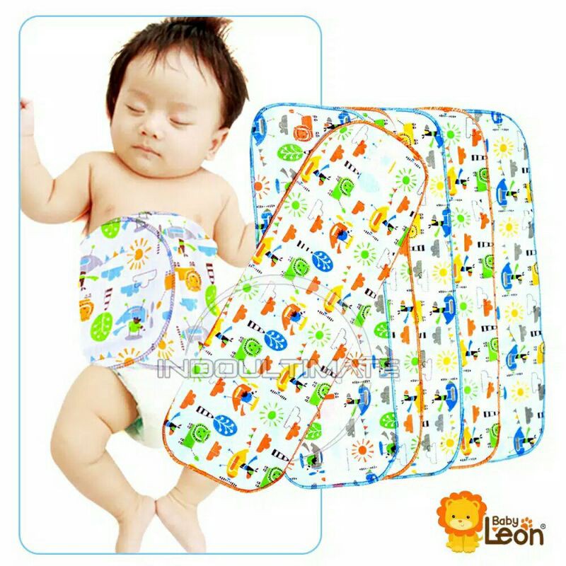 GURITA INSTAN BAYI REKAT BABY LEON Full Print 6PCS Gurita baby Instan nyaman lembut