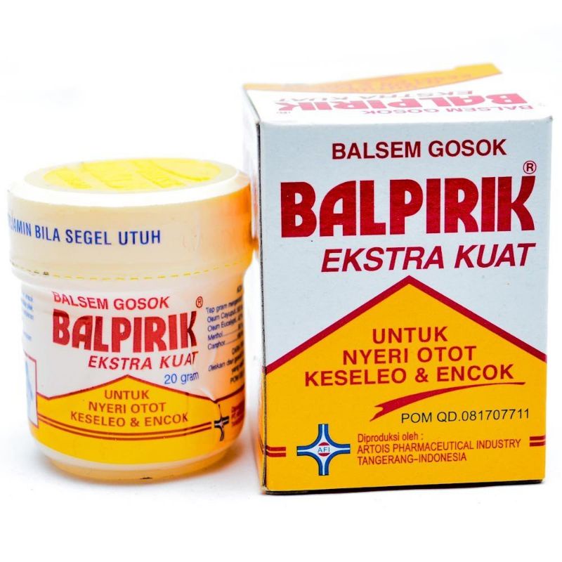 Balpirik Ekstra Kuat Kuning 20 Gram - Balsem