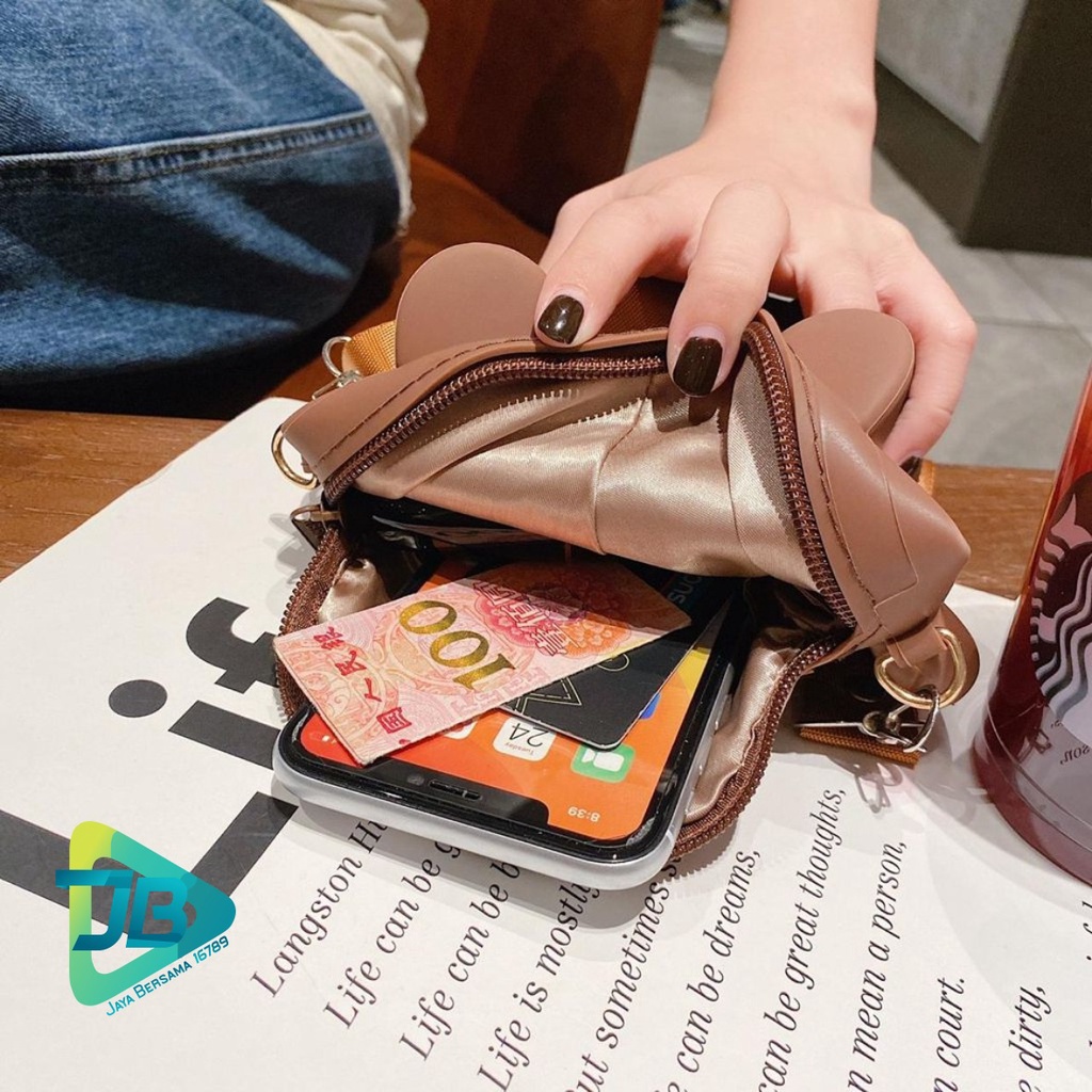 TAS DOMPET SILIKON JELLY BAG KOIN KARTUN KARAKTER SELEMPANG JUMBO JB5060