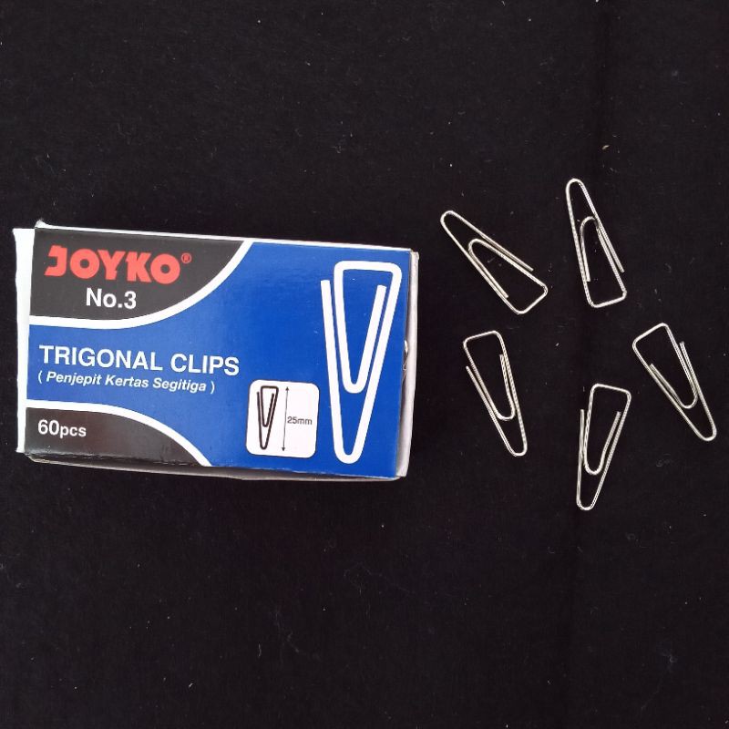 

Paper Clip/Klip Joyko No.3 (Isi 60 pcs)