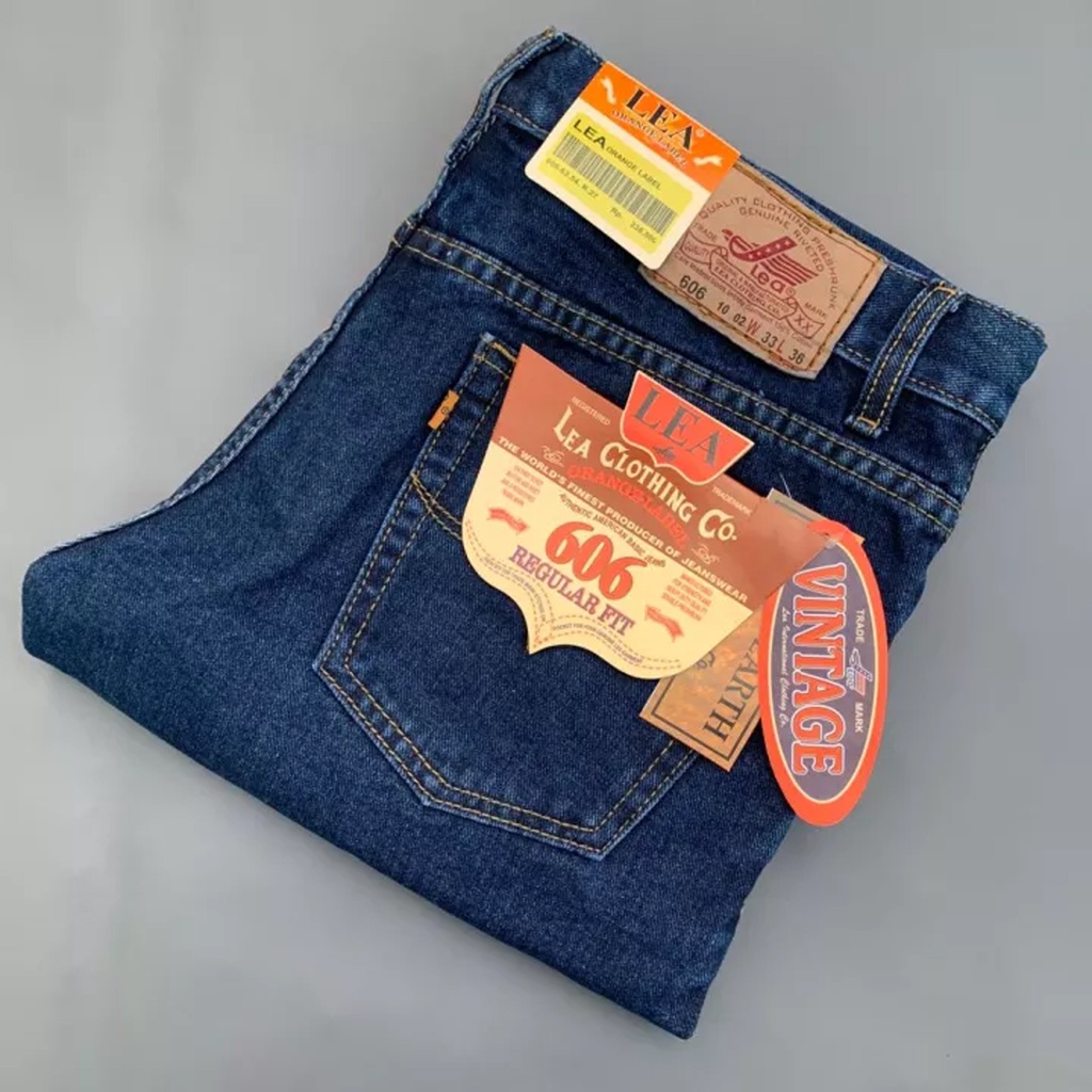 Celana jeans panjang lea 606 emba levis original asli standar reguler