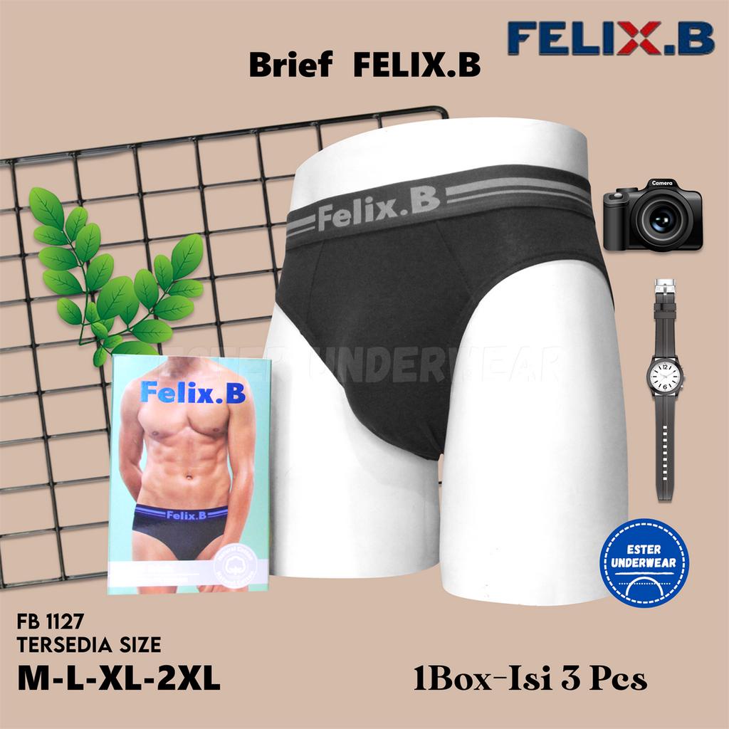 Felix.B Cotton Spandex Mini Briefs 3in1 FB1127-3 Isi 3 Pcs