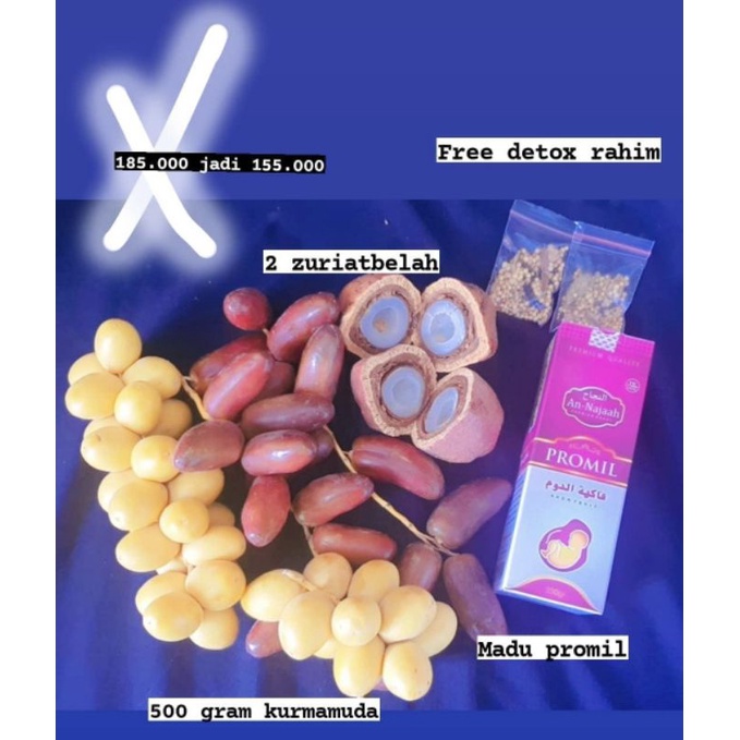 

KURMA MUDA- MADU PROMIL ( FREE ZURIAT DUA SUDAH DIBELAH DAN DETOX RAHIM) FRESH