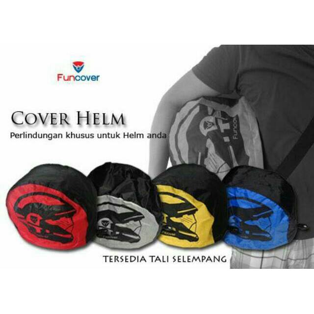 Cover Helmet,  Tas Helm Anti Hujan FUNCOVER