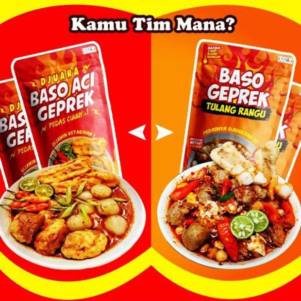 

Ready Stok Baso Geprek Tulang Rangu / Baso Aci Geprek / Soun Mie Seblak Geprek Samiraos