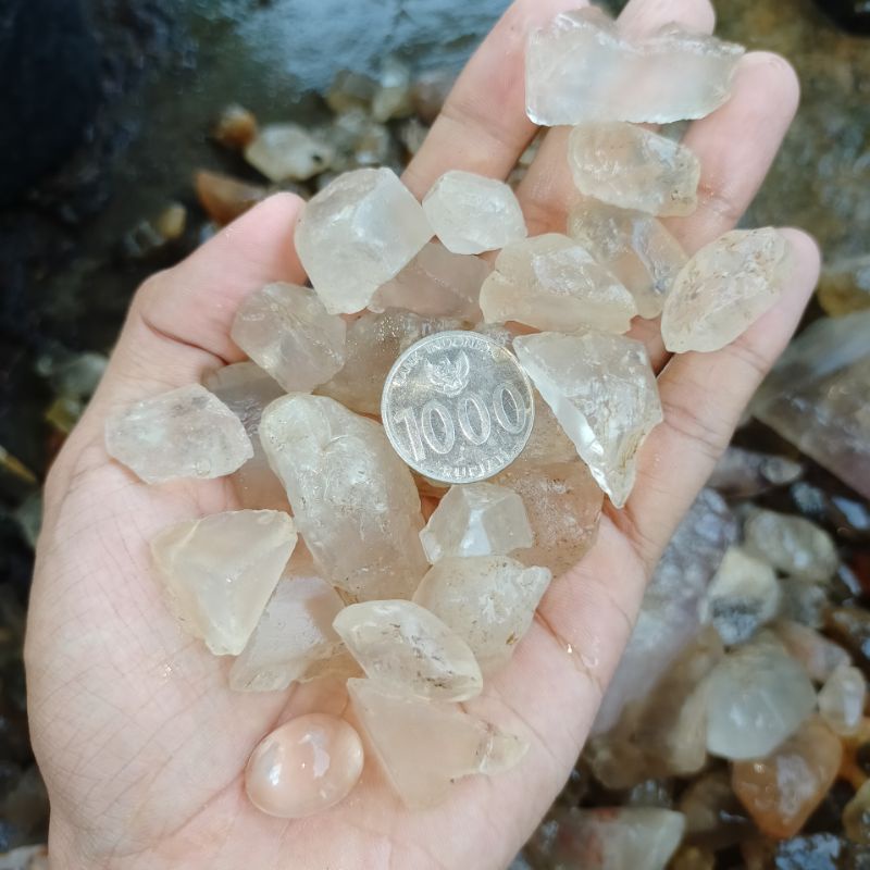 batu bahan kecubung kristal asli alam bkn ruby safir yakut giok diamond wulung opal akik