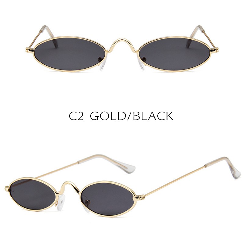 (YUZHU) Bayar di Tempat Korean Retro Gata Small Kacamata Hitam Wanita/Pria Fashion Sunglasses Women