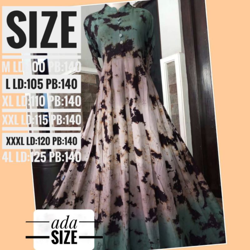 Gamis Twill Candimekar Gradasi Perca Rinjani