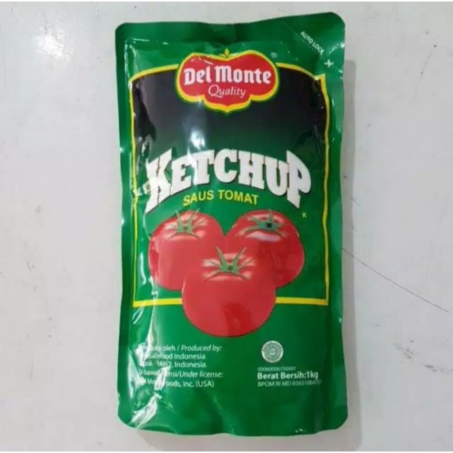 

DELMONTE Sauce Tomat Pouch 1kg Saos Tomat Del Monte Refil 1 kg