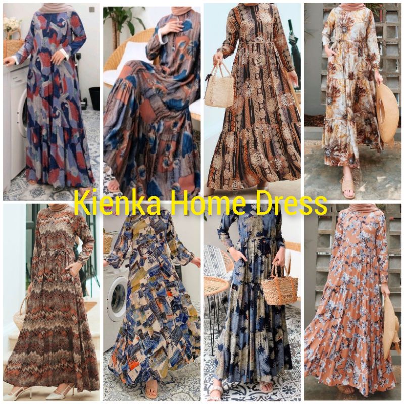 Gamis Merk Kienka Home Dress Kienka Original Rayon Premium