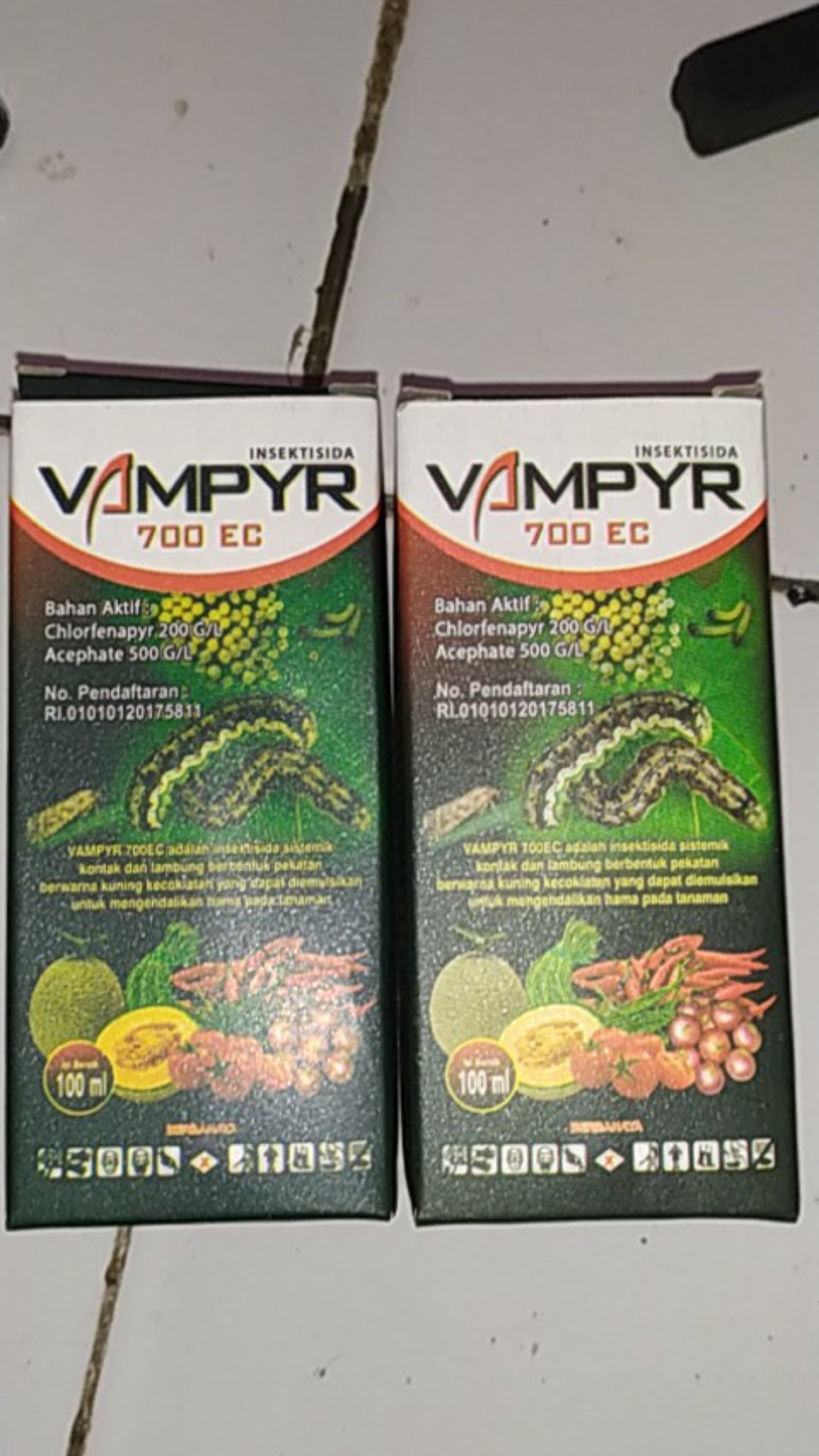 Insektisida Vampyr 700ec Pembasmi Ulat Tanaman Kubis,bawang Merah,sawi Dll (100ml)