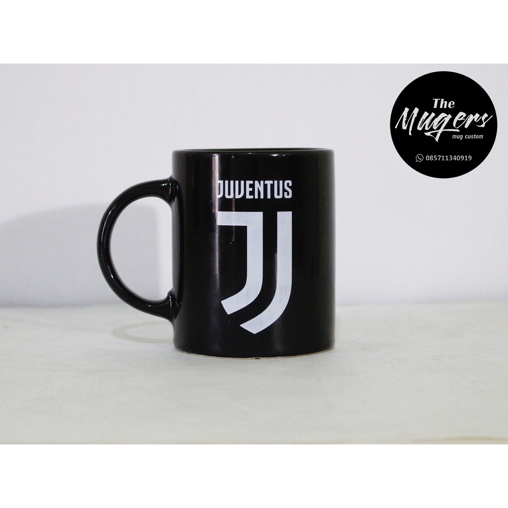 Mug Hitam Custom Juventus