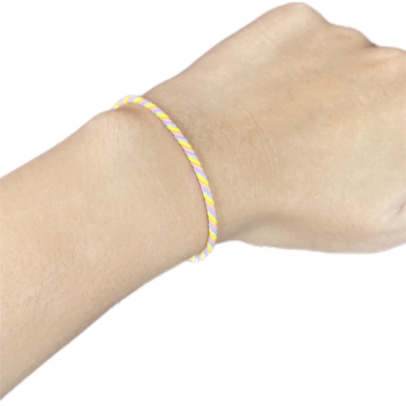 [variasi E] 1pcs gelang rainbow - gelang warna pastel - gelang satu layer - gelang simple - gelang cantol