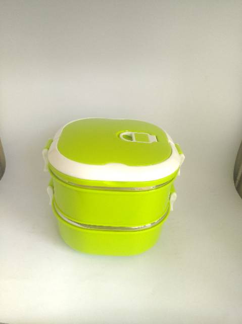 Kabuto Rantang Stainless Lunch Box Persegi  2 Layer BL1418-2