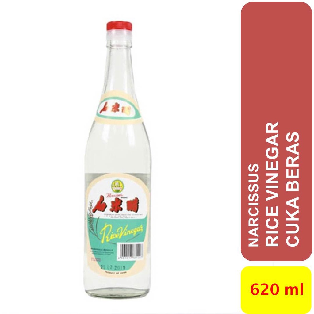 

Cuka Beras Rice Vinegar kemasan Botol 600 ml merk Narcissus