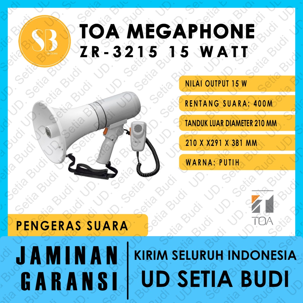 TOA Megaphone ZR-3215 15 Watt