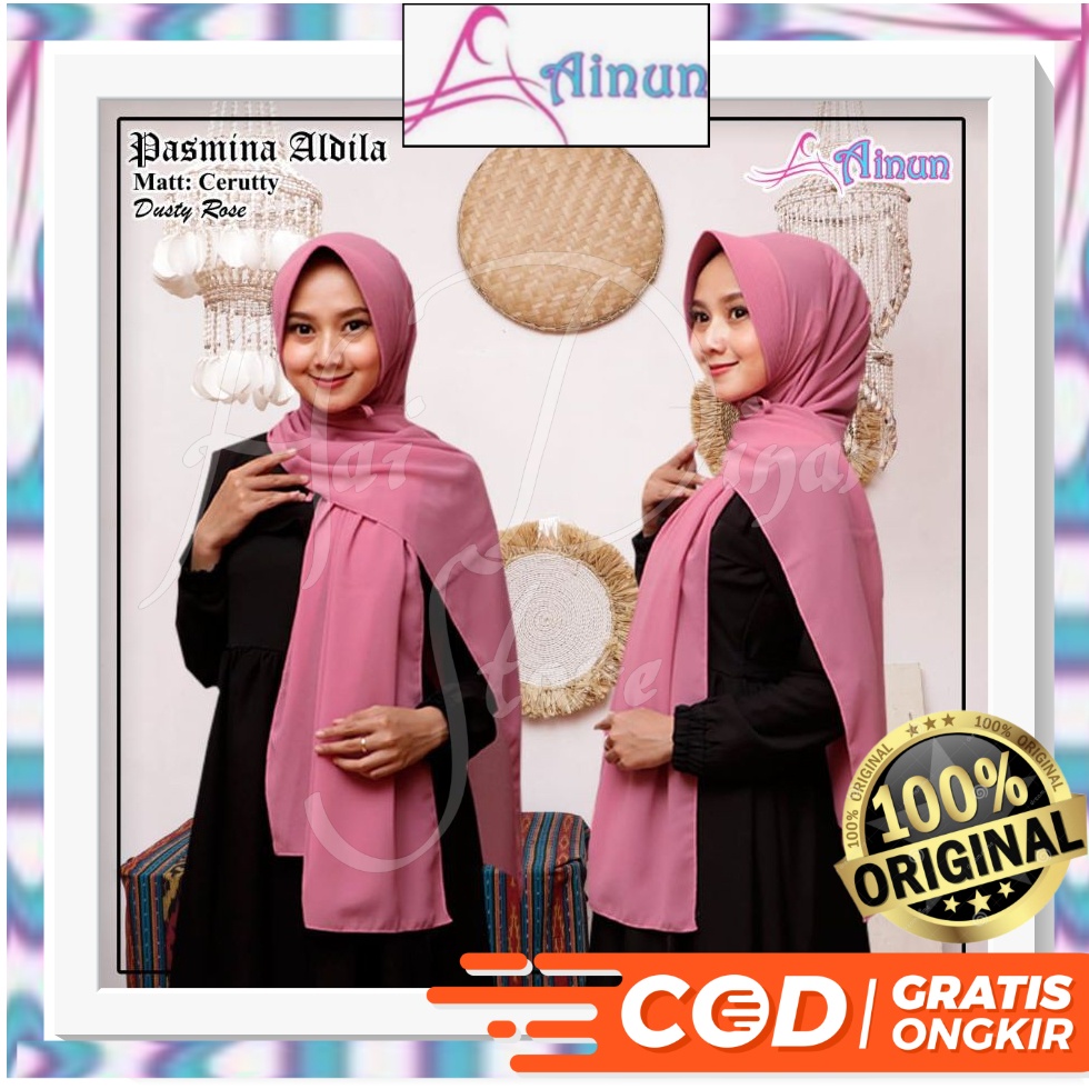 [Baru] Ainun Hijab Pashmina Ainun Aldila Ready