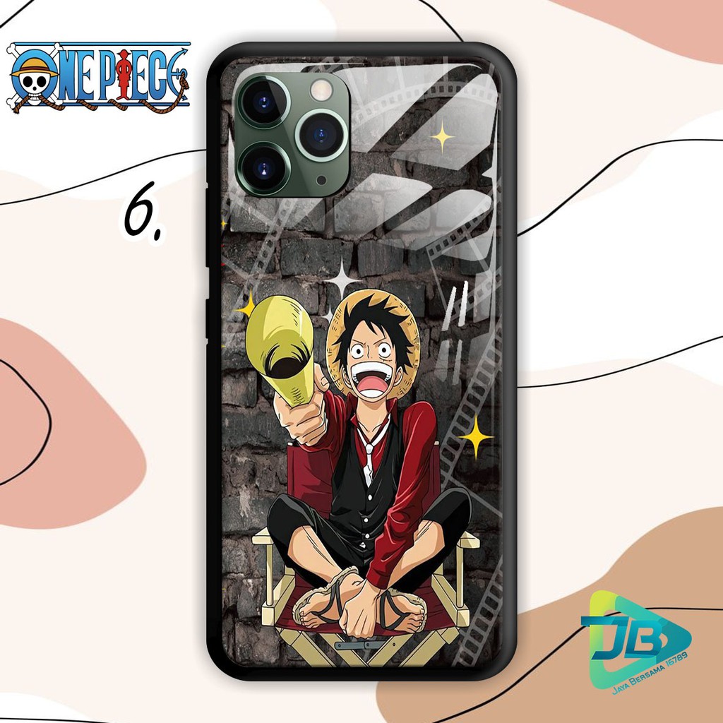 SOFTCASE BACK CASE GLASS KACA ONE PIECE XIAOMI REDMI 4A 4X 5A 5 5+ 9 10X 6 7 8A 8 9A 9C JB3299